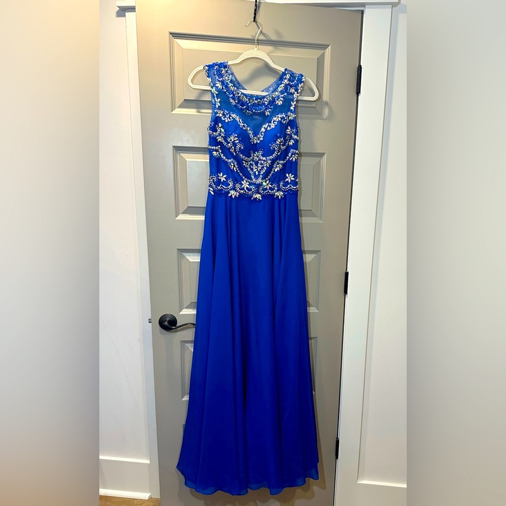 Panoply Royal Blue Beaded Prom Dress - Women’s 12